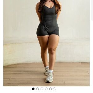 For The Peach- Dusk Cloud short Bodysuit